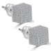 1.37 ct Round Cut Cubic Zirconia Stud Earrings in Screw Back